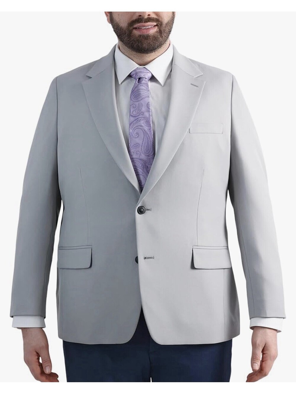 Haggar Active Series Tailored Fit Blazer Men’s Size 54R Light Grey